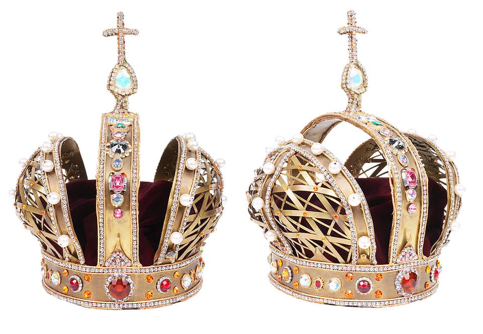 Regal Crowns Jeweledand Ornate PNG image