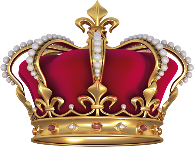 Regal Golden Crownwith Pearlsand Gems.png PNG image