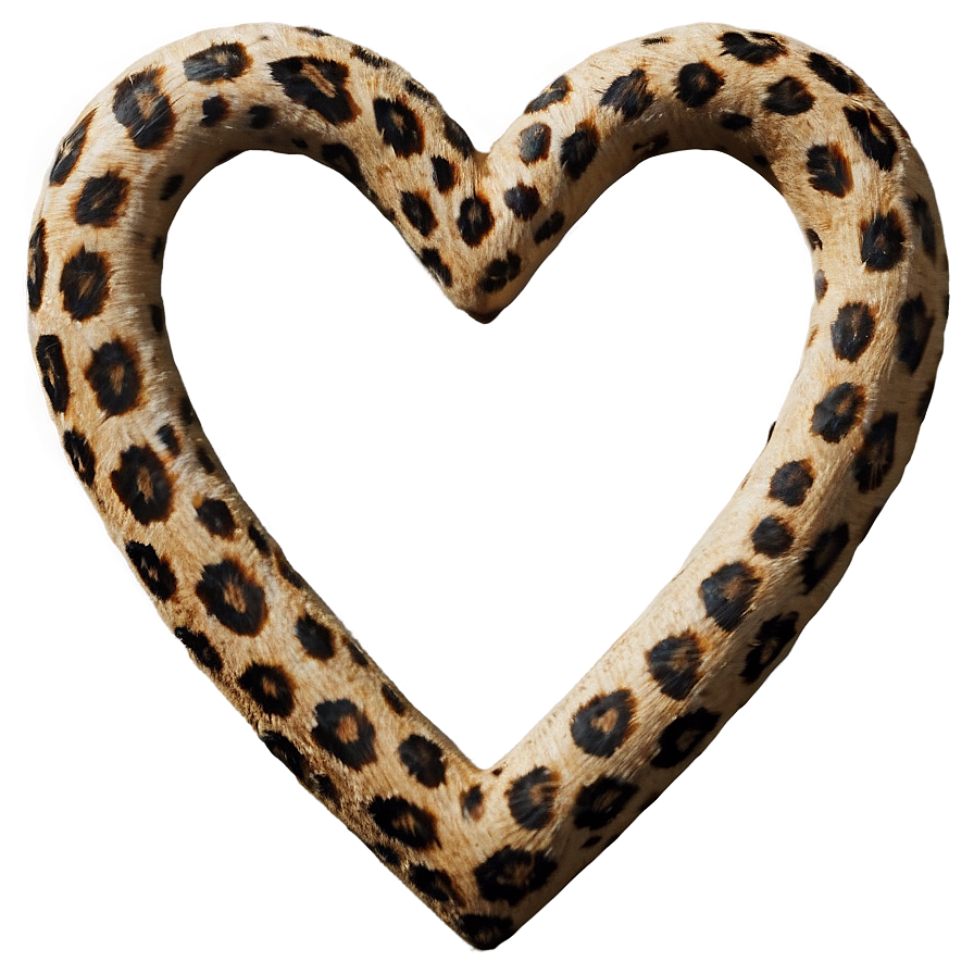 Regal Leopard Heart Png 95 PNG image