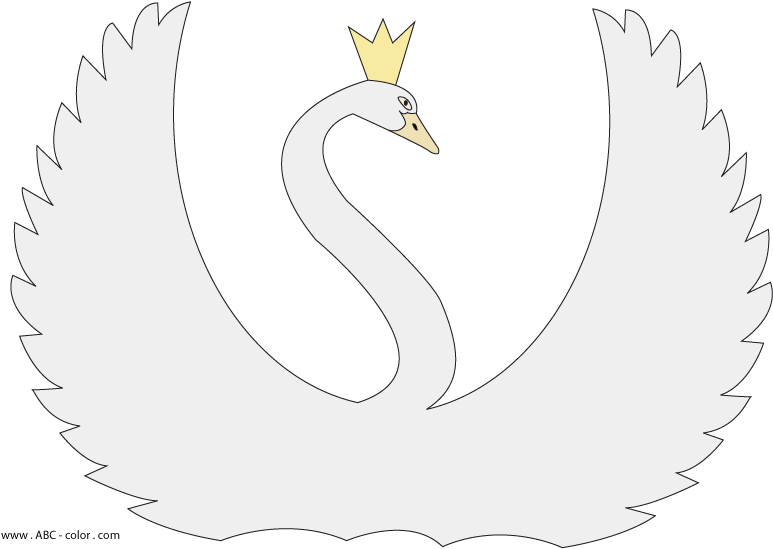 Regal Swan Illustration PNG image