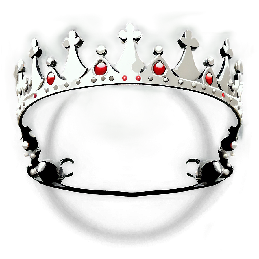Regal White Crown Clipart Png Gem PNG image