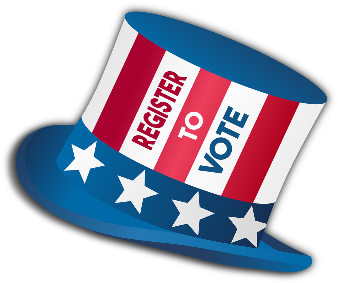 Registerto Vote Top Hat PNG image