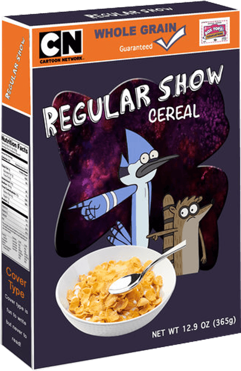 Regular Show Cereal Box PNG image