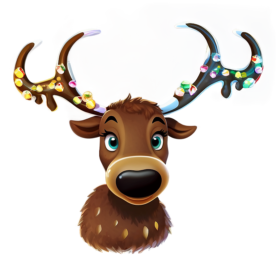 Reindeer Cartoon Png Hmw93 PNG image