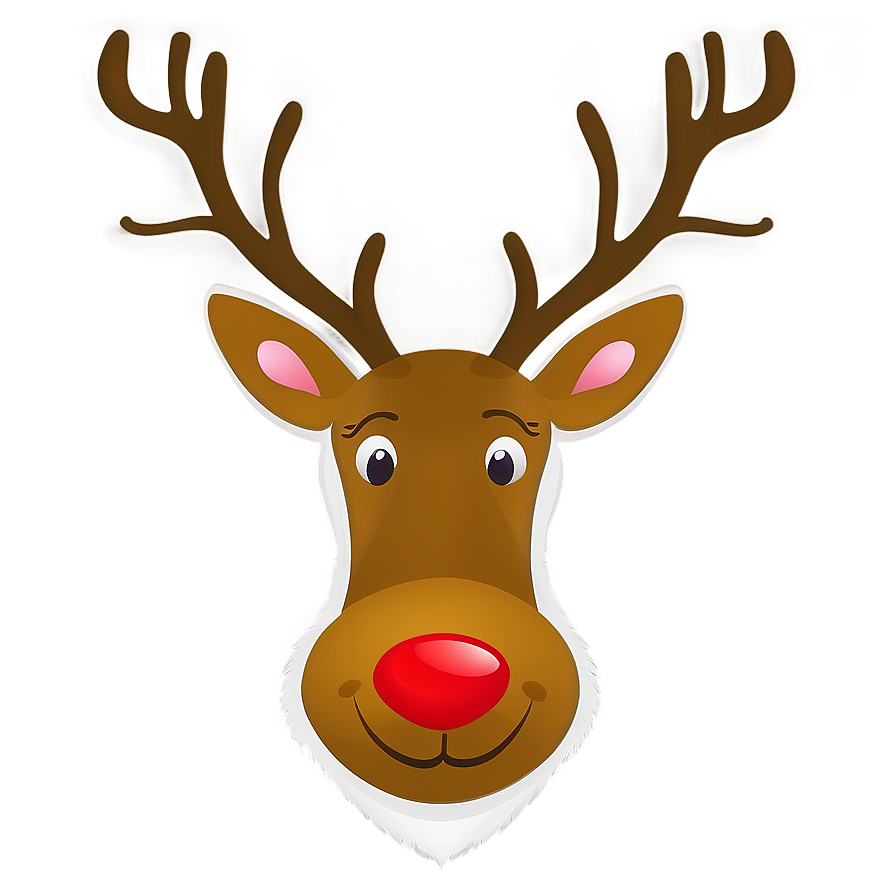 Reindeer Face For Kids Png 23 PNG image