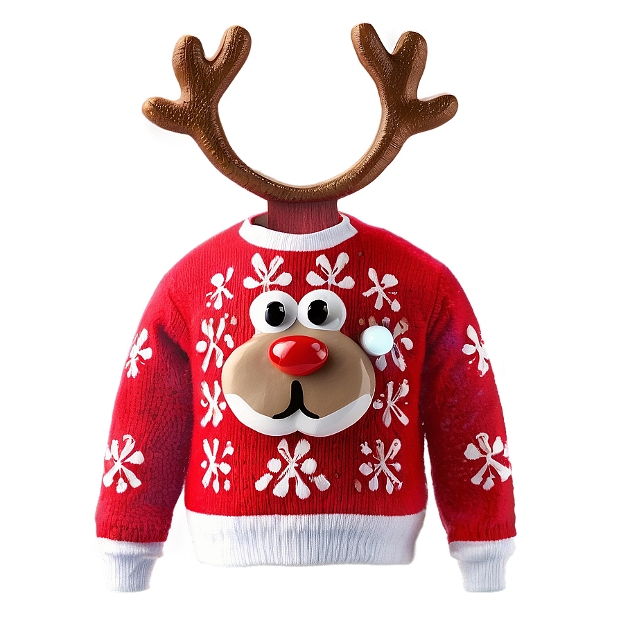 Reindeer Ugly Christmas Sweater Png 65 PNG image