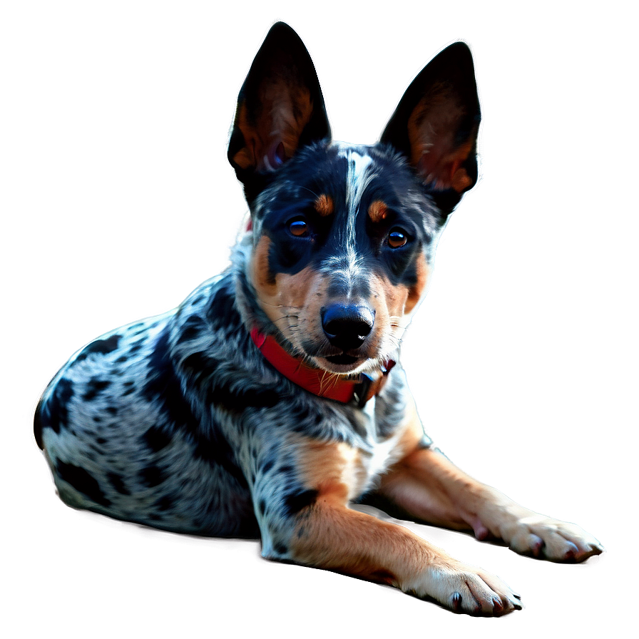 Relaxed Blue Heeler Png 06282024 PNG image