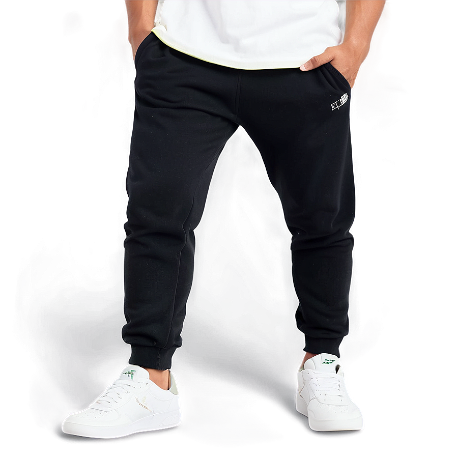 Relaxed Fit Black Sweatpants Png 61 PNG image