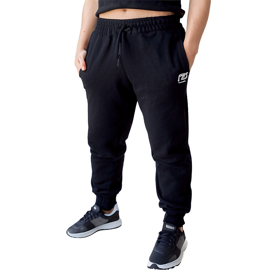 Relaxed Fit Black Sweatpants Png Fko PNG image