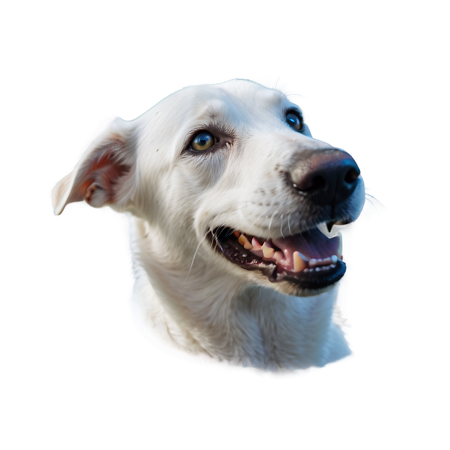 Relaxed White Dog Png 06262024 PNG image