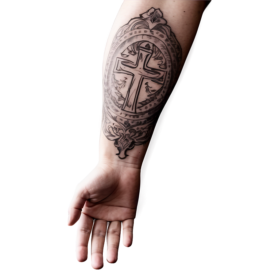 Religious Sleeve Tattoo Png 06262024 PNG image