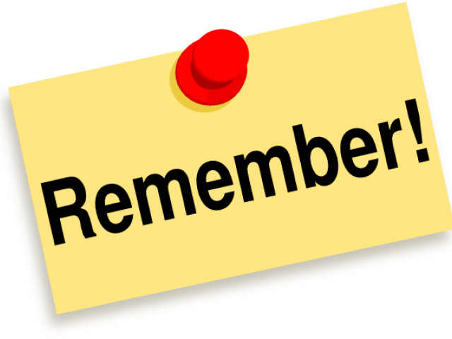 Remember Note Pinned PNG image