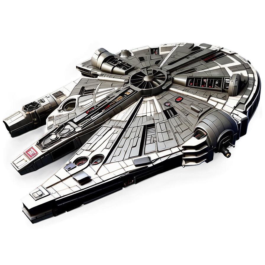 Rendered Millennium Falcon Image Png Oer PNG image