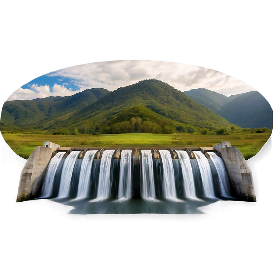 Renewable Energy Source Dam Png Dxc PNG image