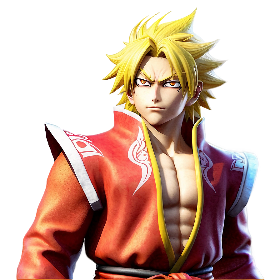 Rengoku Manga Costume Png Yrj39 PNG image