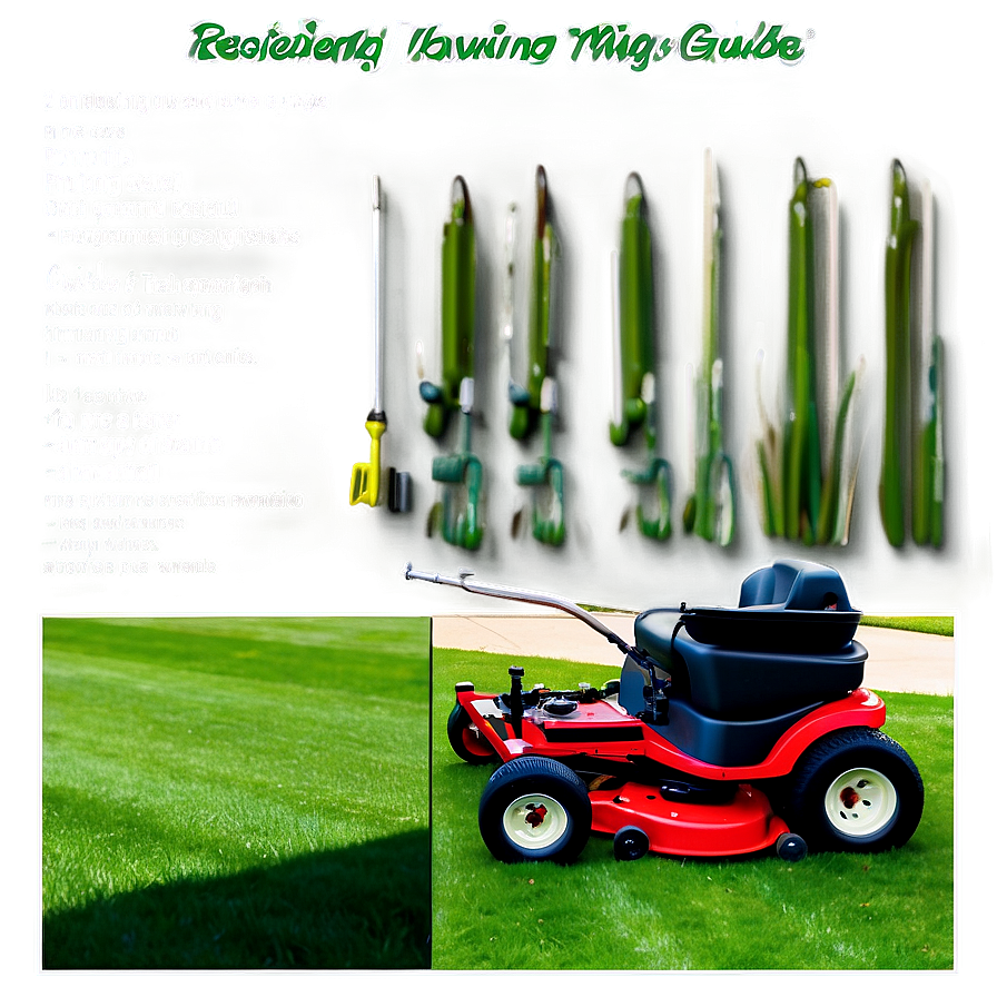 Residential Mowing Guide Png Xff PNG image