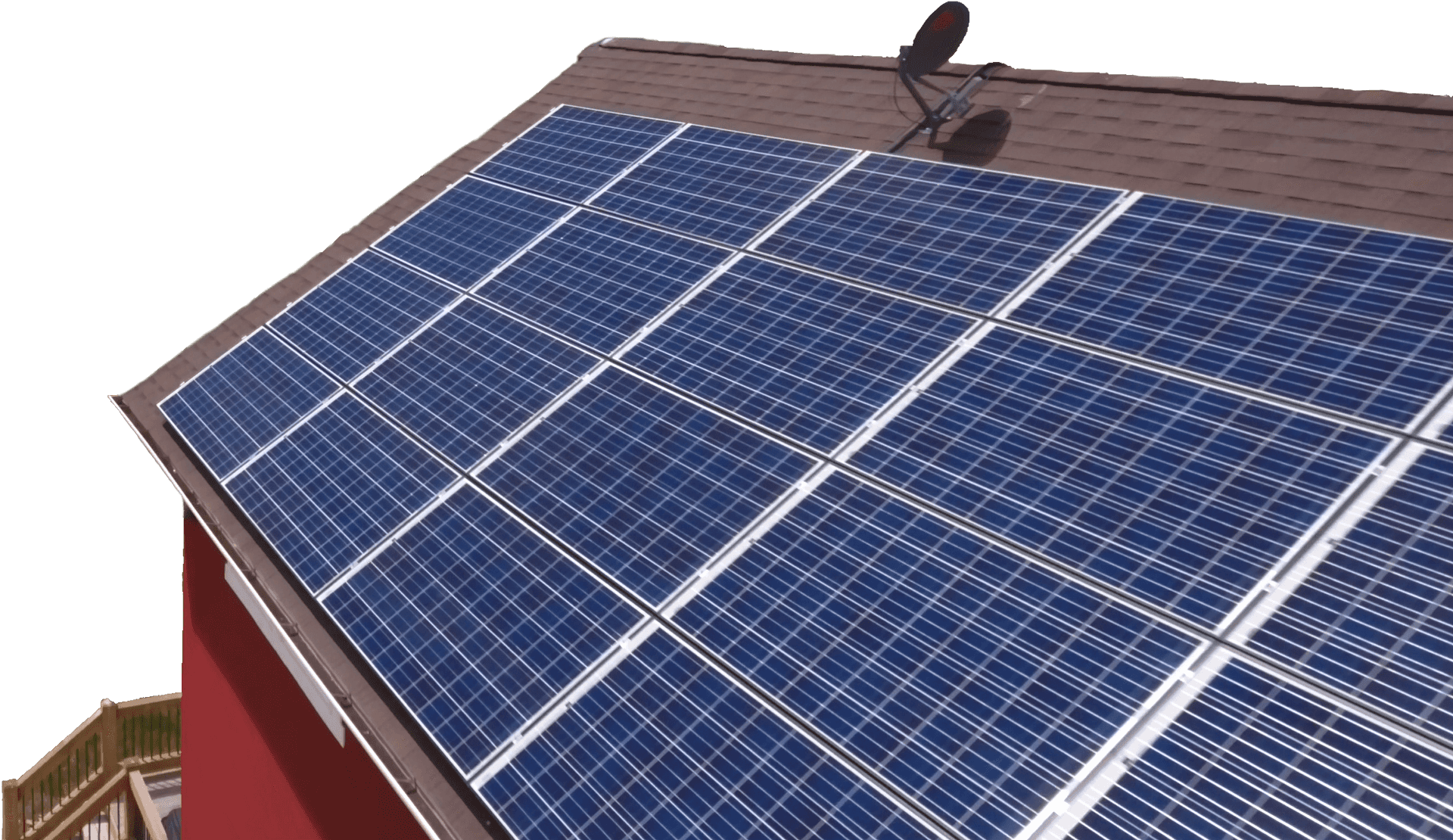 Residential Solar Panels Roof Installation PNG image