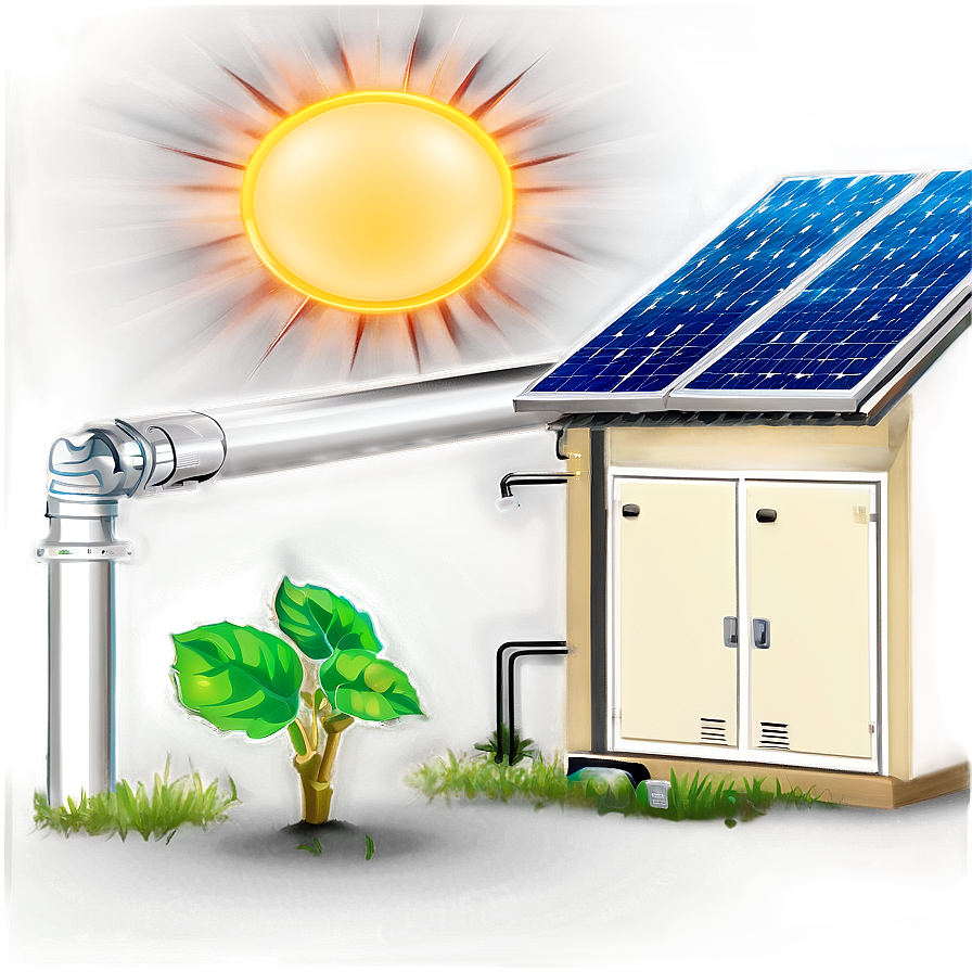 Residential Solar Setup Png 90 PNG image