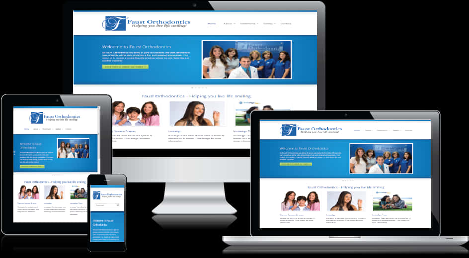 Responsive Web Design Orthodontics Practice PNG image