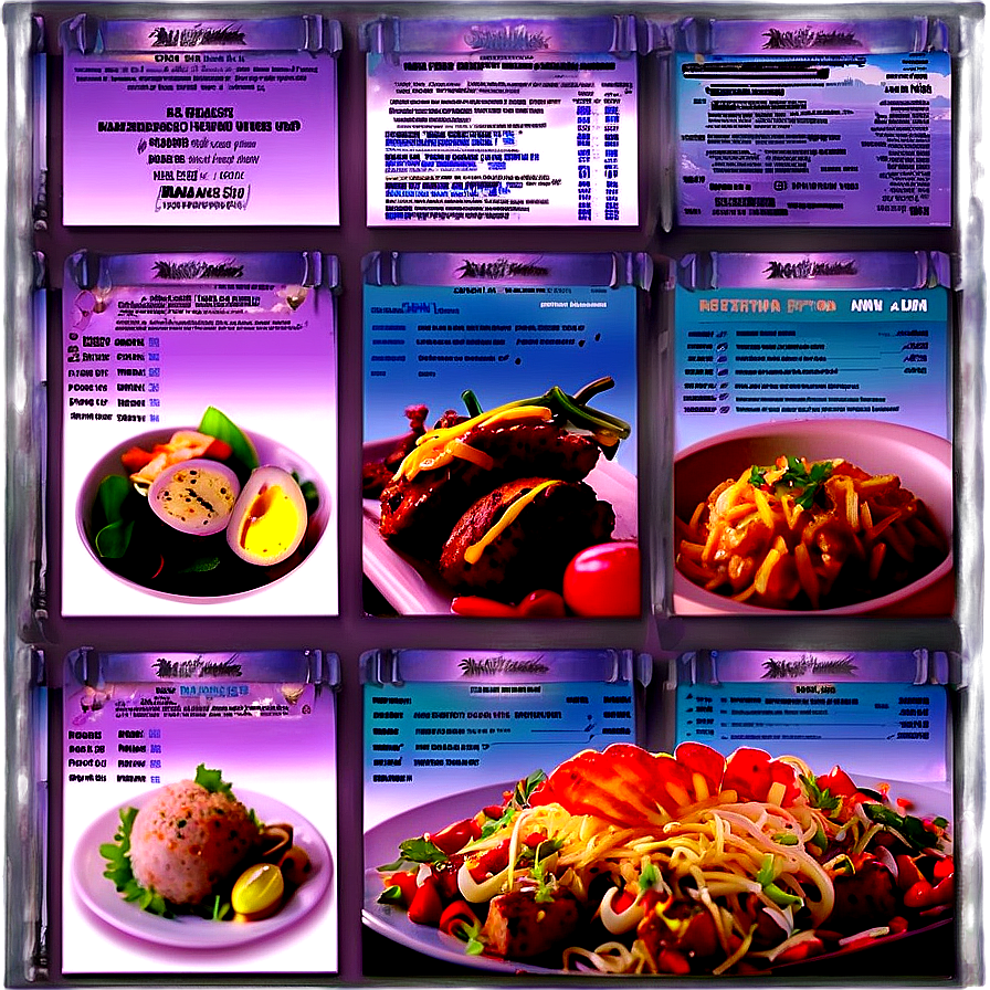 Restaurant Menu Png 05242024 PNG image