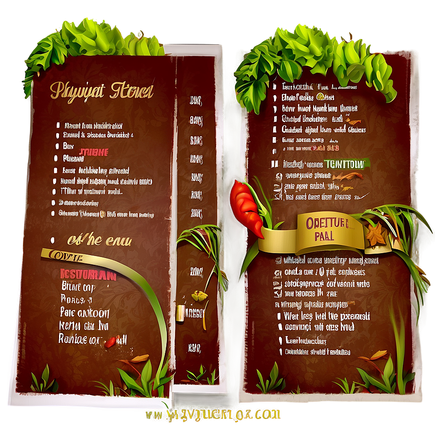 Restaurant Menu Png 55 PNG image