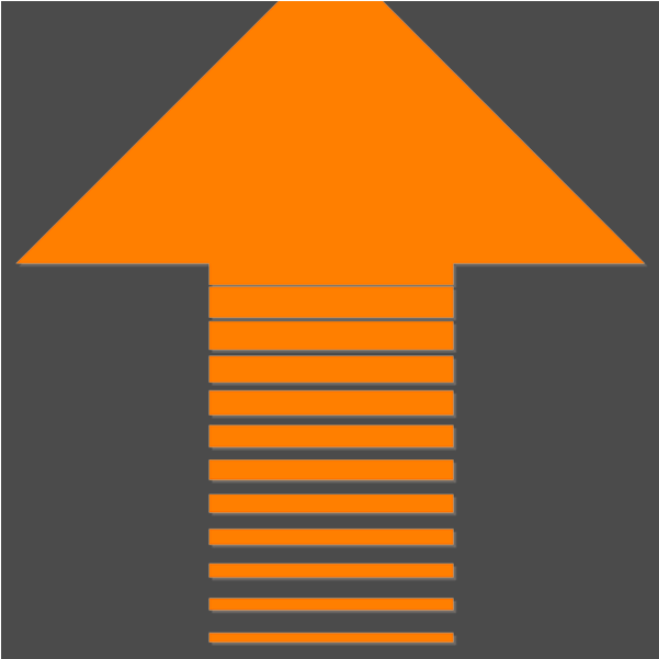 Retirement Steps Upward Arrow PNG image