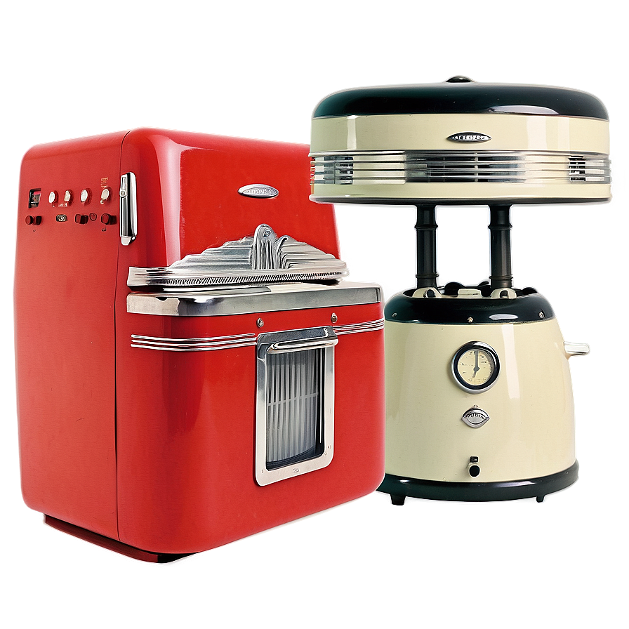 Retro 1950s Kitchen Appliances Png 06242024 PNG image