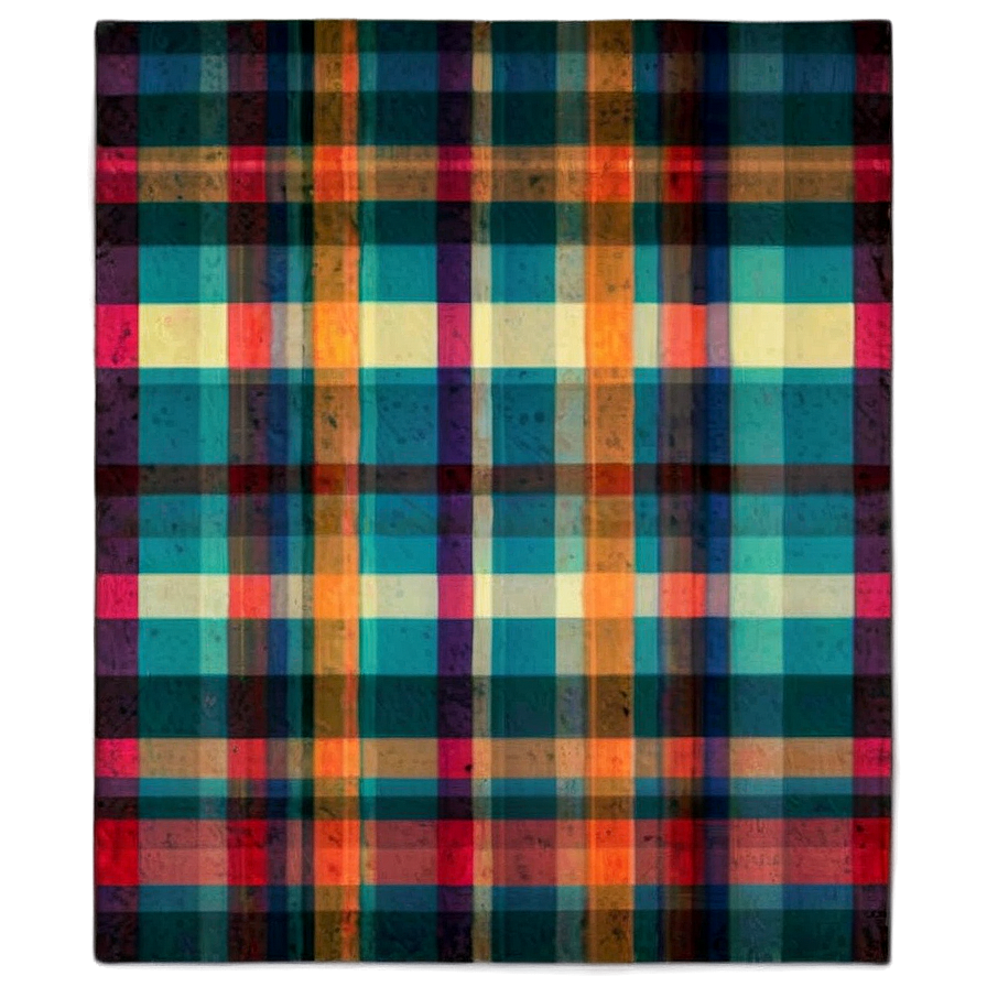 Retro 70s Plaid Png 58 PNG image