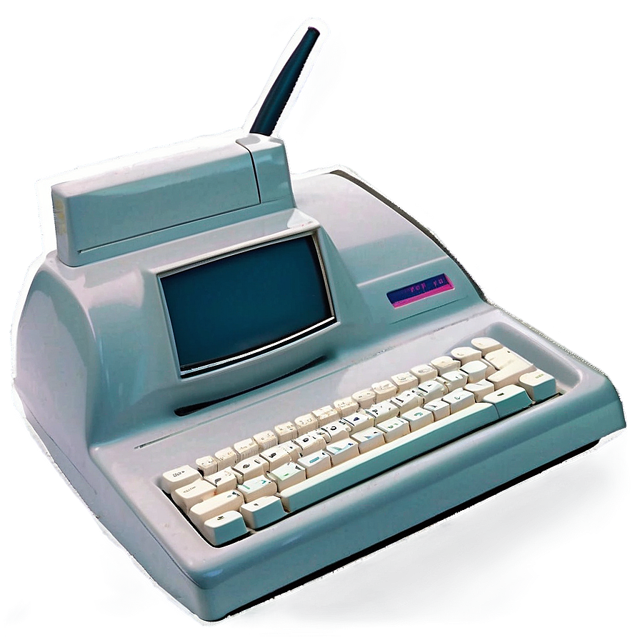 Retro 90s Word Processor Computer Png 06252024 PNG image