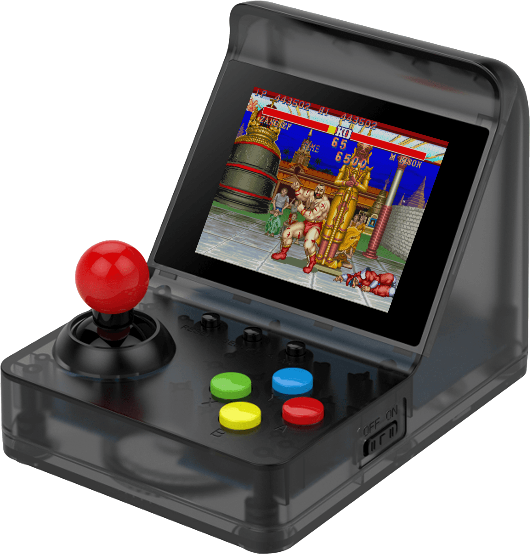 Retro Arcade Joystick Console PNG image