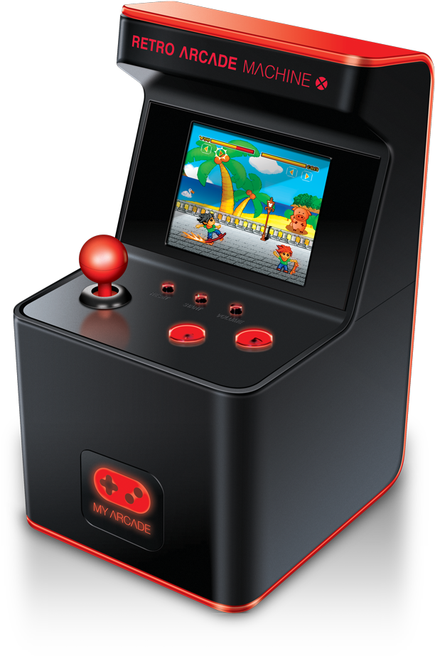 Retro Arcade Machine Product Image PNG image