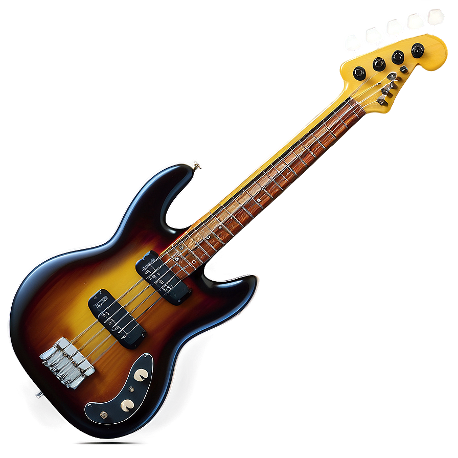 Retro Bass Guitar Png 06202024 PNG image