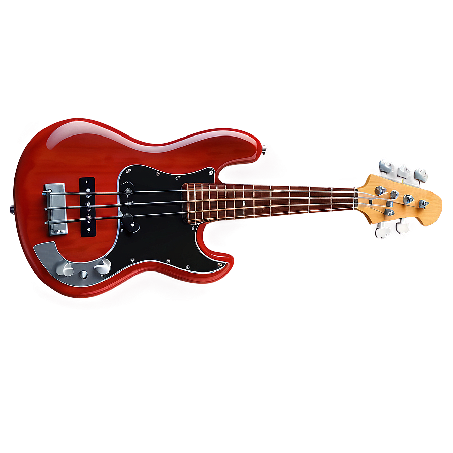 Retro Bass Guitar Png 06202024 PNG image