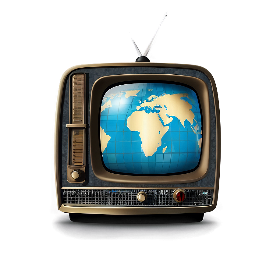 Retro Broadcast Television Png Bis99 PNG image