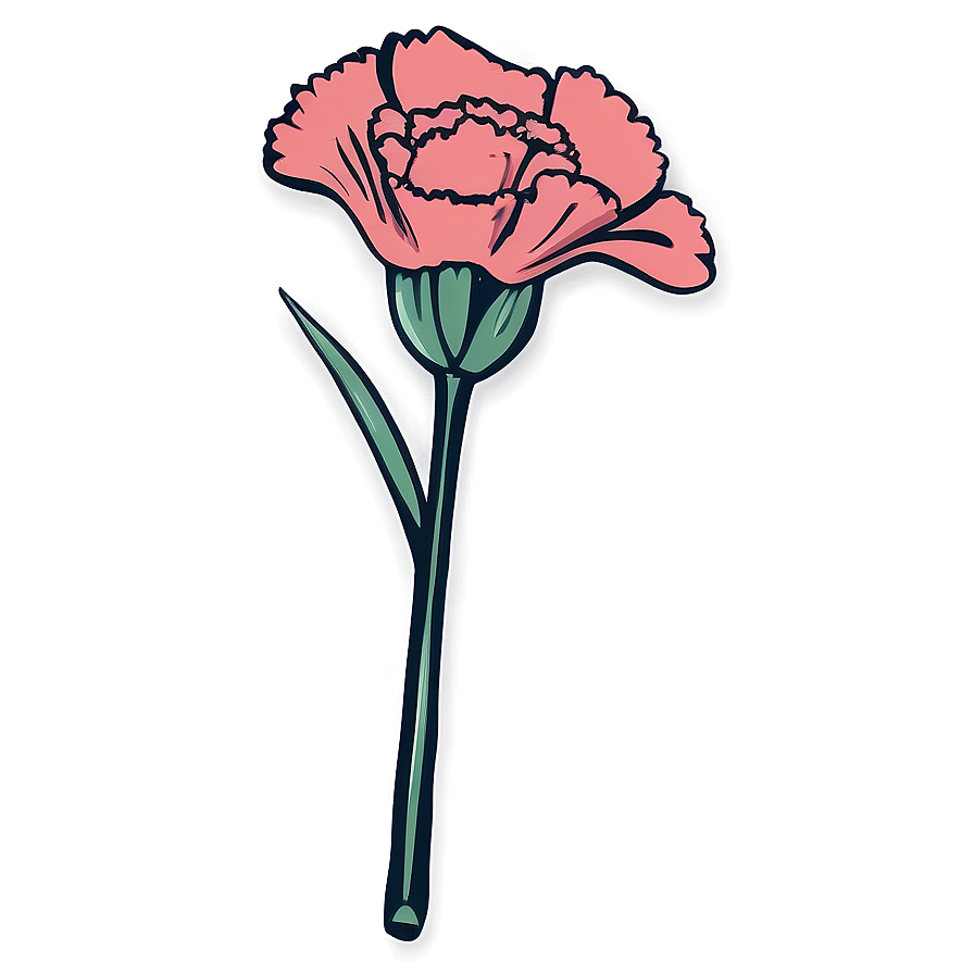 Retro Carnation Symbol Png Efr PNG image