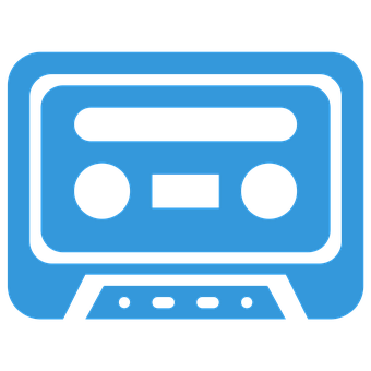 Retro Cassette Player Icon PNG image