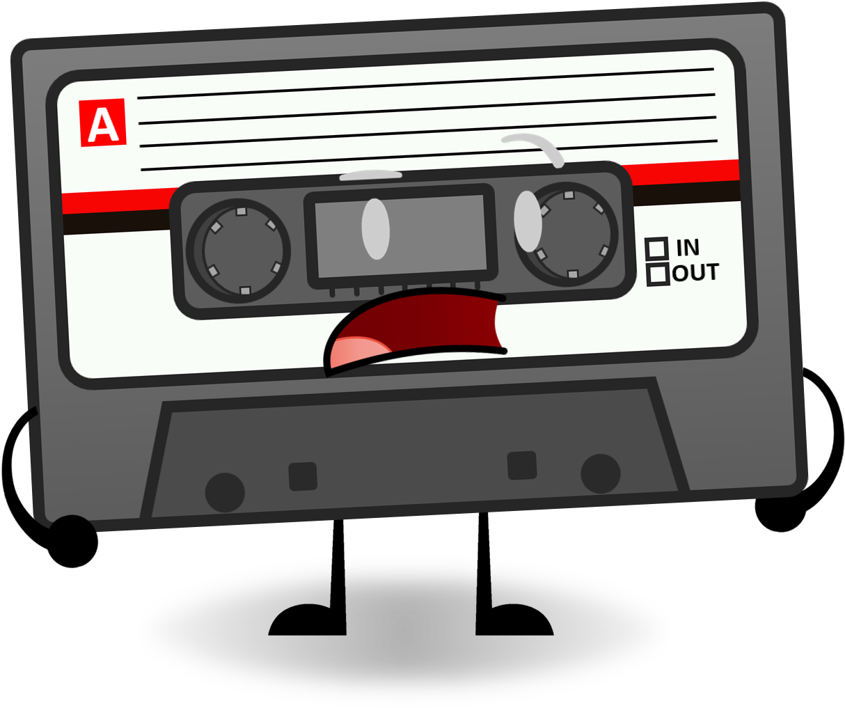 Retro Cassette Tape Illustration PNG image