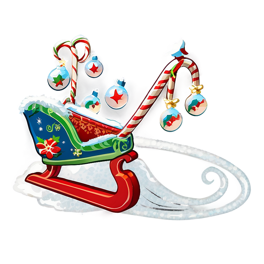 Retro Christmas Sled Png 61 PNG image