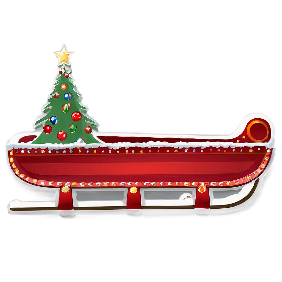 Retro Christmas Sled Png Bpa90 PNG image