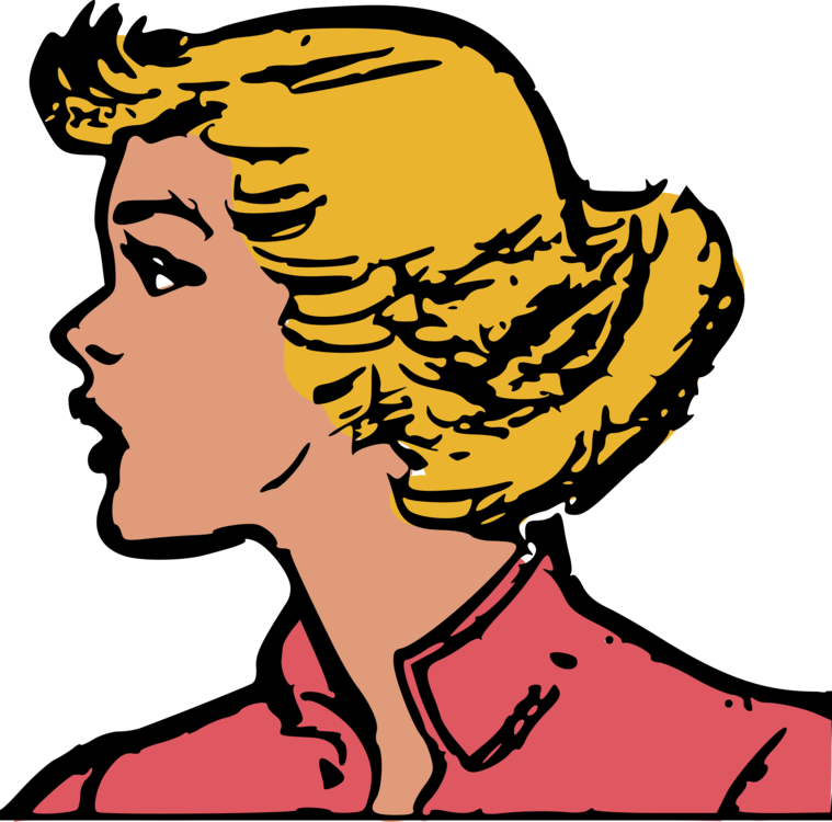 Retro Comic Style Profile PNG image