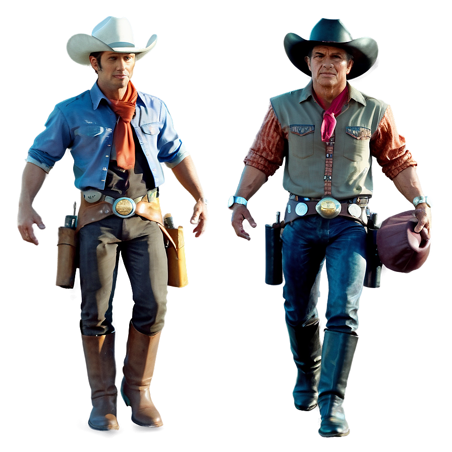 Retro Cowboys Png Brh PNG image