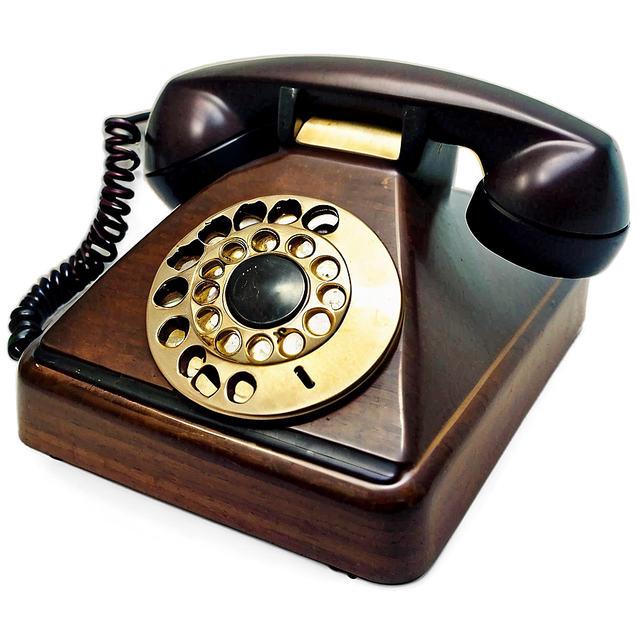 Retro Desk Phone Png 06252024 PNG image