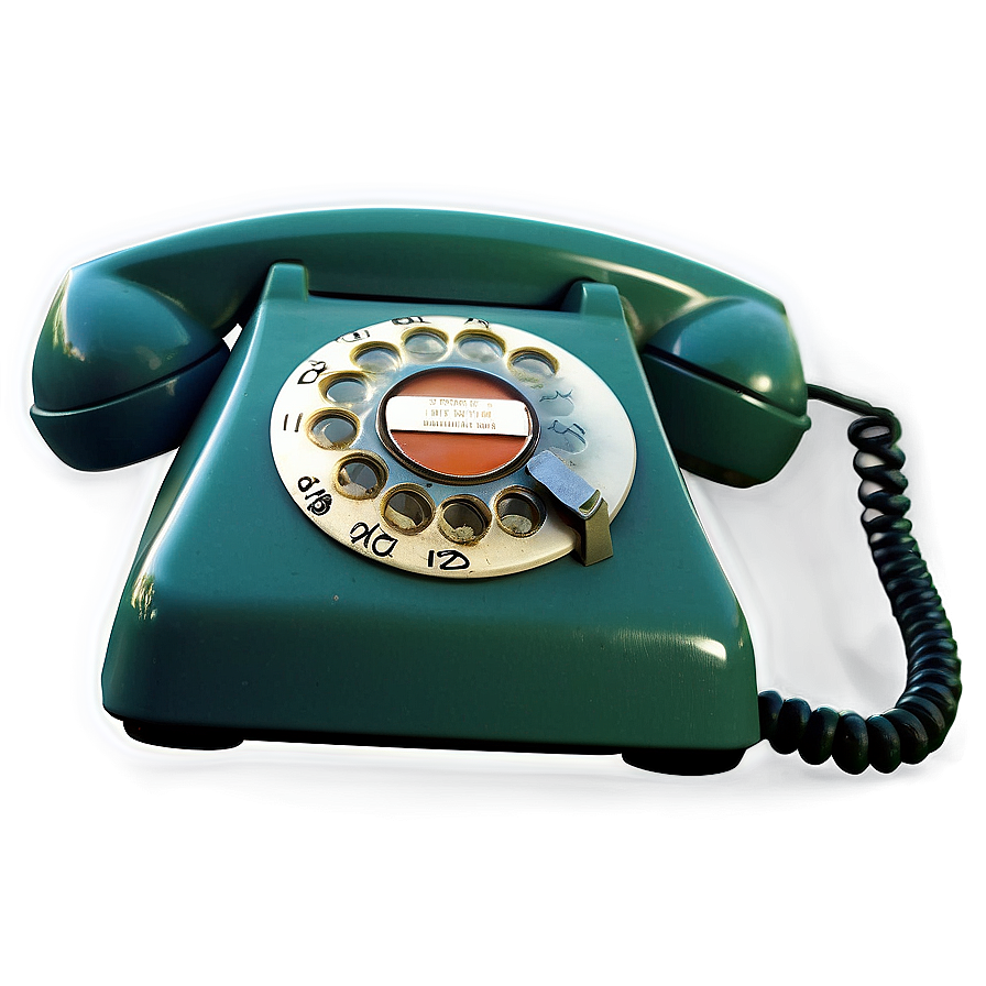 Retro Dial Phone Png 06212024 PNG image