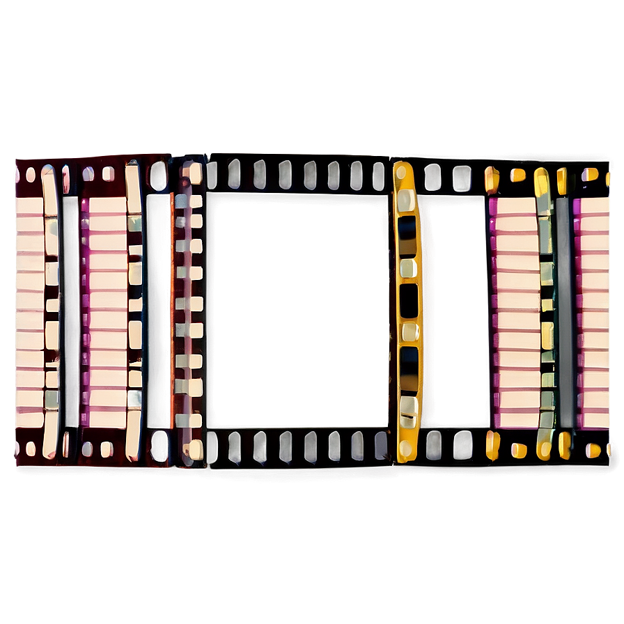 Retro Film Strip Frame Png 06202024 PNG image