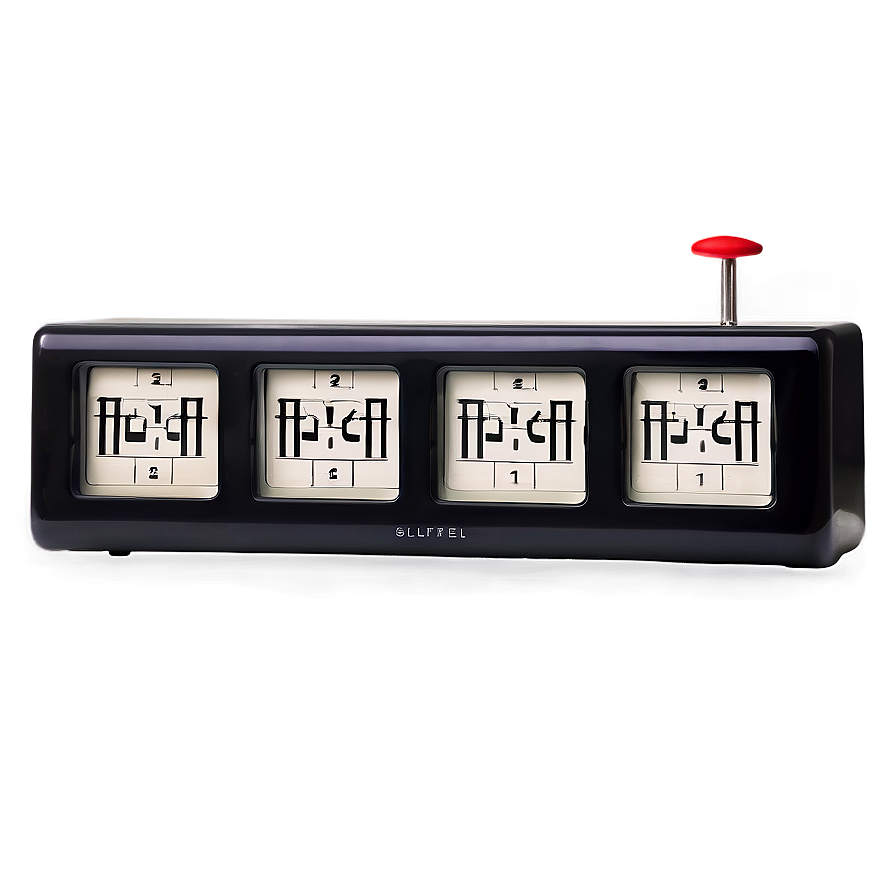 Retro Flip Clock Png 04292024 PNG image