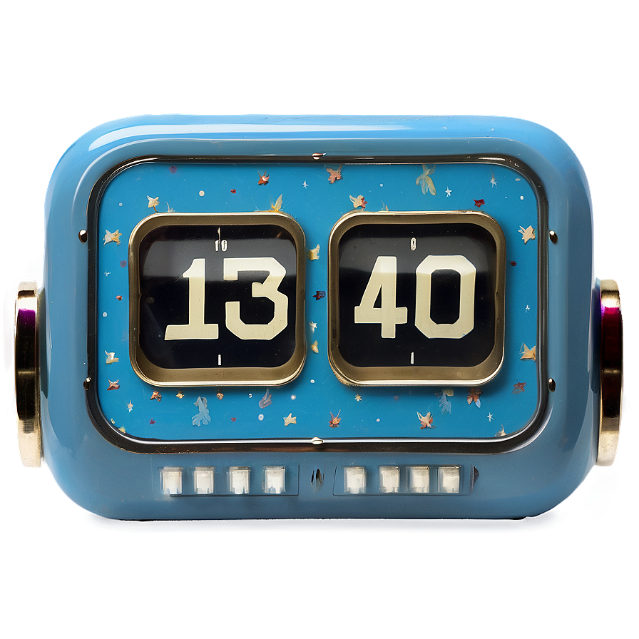 Retro Flip Clock Png Gge PNG image