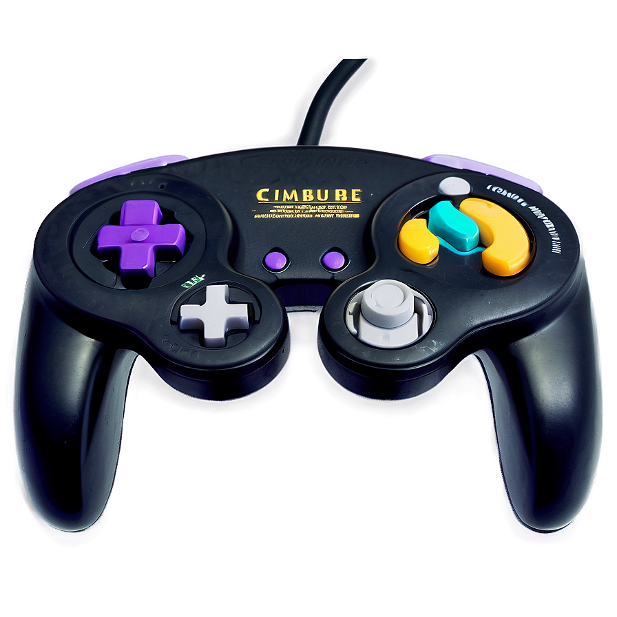 Retro Gamecube Gaming Controller Png 06202024 PNG image