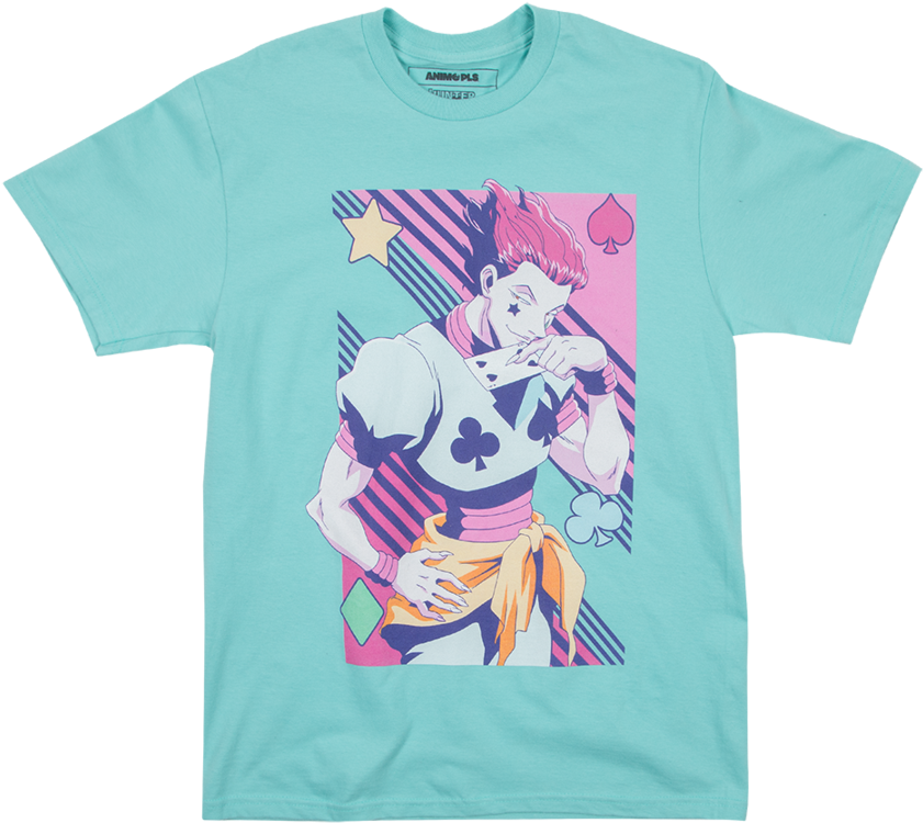 Retro Hisoka T Shirt Design PNG image