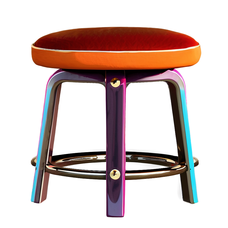 Retro Inspired Barstool Png Qum PNG image