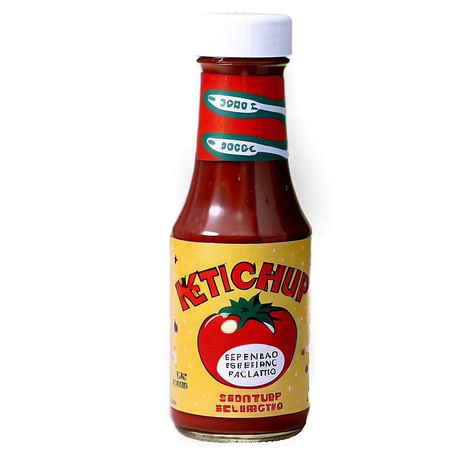 Retro Ketchup Advertisement Png Cbt88 PNG image